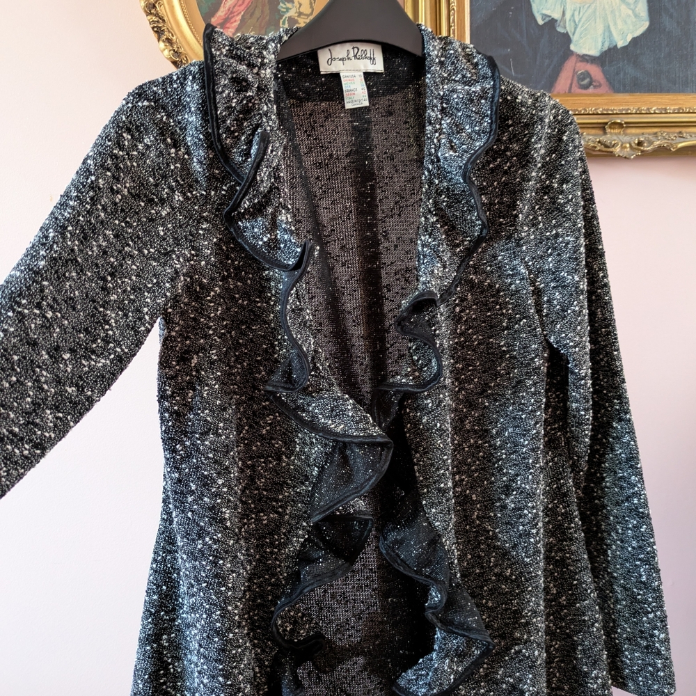 Joseph Ribkoff Black and Gray Women's Sweater